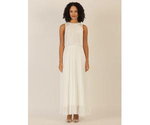 APART Plisseekleid in Creme - Größe 46 | Damen Kleider