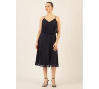 APART Plisseekleid in Dunkelblau - 67% | Größe 38 | Damen Kleider