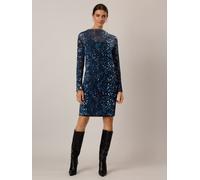 APART Plisseekleid in Dunkelblau - Größe 42 | Damen Kleider