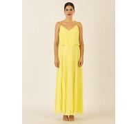 APART Plisseekleid in Gelb - Größe 44 | Damen Kleider