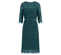 APART Fashion Damen Spitzen Midikleid, Cocktailkleid mit Schleifengürtel, Rundhalsausschnitt, 3/4 Ärmel Formales Kleid, Florales Spitzen Etuikleid Für Hochzeitsgäste, Party & Geschäftskleidung