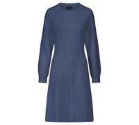 APART Strickkleid mit Zopfmuster, Mittelblau, 34