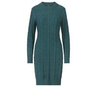 APART Strickkleid mit Strukturmuster und Rundhalsausschnitt, dunkelgrün, 34