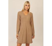 APART Strickkleid in Camel - Größe 36/38 | Damen Kleider