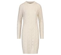 APART Strickkleid mit Strukturmuster und Rundhalsausschnitt, Creme, 36