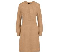 APART Strickkleid mit Zopfmuster, Camel, 36