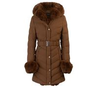 APART Winterjacke mit Reißverschluss für optimalen Schutz im Winter, braun, 38