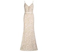 ApartFashion Damen Apart Abendkleid mit Pailletten Special Occasion Dress, Weiß, L EU