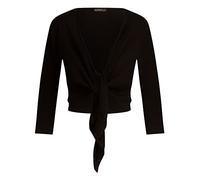 ApartFashion Damen Cardigans Kurzer Pullover, Schwarz, 40-42 EU