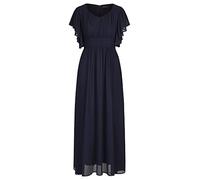 ApartFashion Damen Chiffonkleid Kleid, Navy, Normal