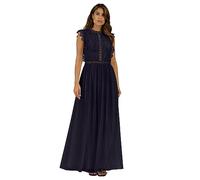 ApartFashion Damen Formales Abendkleid, Nachtblau, 42 EU