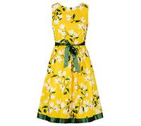 ApartFashion Damen Kleid, Zitrone-Multicolor, Normal