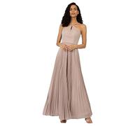 ApartFashion Damen Plissiertes Abendkleid, rückenfreies langes Kleid mit verstellbaren Trägern, ärmelloses Brautkleid, bequemes und leichtes Hochzeitskleid für besondere Anlässe