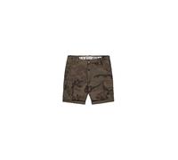 aplha industries Herren Crew Short Camo Bermuda, dark olive camo, 28