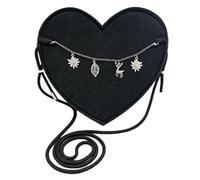 APLOS Dirndl Tasche Damen Herzform | Trachtentasche & Handtasche für Oktoberfest Accessoires, Dirndl Zubehör, Herztasche, Trachten Tasche & Dirndltasche