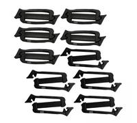 APLVFFZH 2 X 10 Stück G Haken Gurtbandschnallen, Rucksack Taschen Clips 26 Mm, DIY Schwarze Hardware Gurtband Verbindungsclips, Gürtelclips für Gepäck, Sack, W, 6 STK.