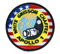 Apollo 1 Mission Patch Offizielle Nasa Edition Made in USA White Grissom Chaffee