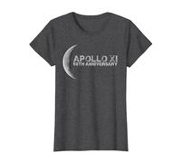 Apollo 11 Mondlandung zum 50. Jahrestag 1969 2020 T-Shirt, Damen, Anthrazit Meliert, XL