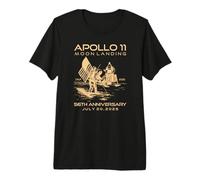 Apollo 11 Moon Landing 56th Anniversary Space 1969 2025 Juli Premium T-Shirt