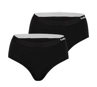 Apollo Damen Hipster Slips (DE/NL/SE/PL, Alphanumerisch, M, Regular, Regular, 2 x schwarz)