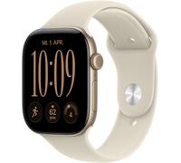Apple Apple Watch Series 12 (46mm) GPS+5G Smartwatch Alu mit Sportarmband S/M lichtgold/sand