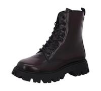 Apple of Eden Damen Stiefeletten/Combat Boots ROMA 59 rot-schwarz Lackleder, Größe:38, Farbauswahl:rot