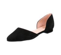 Apple of Eden Ballerina Damen Blondie | Ballerina aus Leder für Damen aus 100% Leder, Schwarz, 37 EU