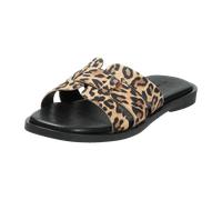 Apple of Eden Pantoletten Alycia 31 Ziegenveloursleder Animal Braun Damen Gr. 39