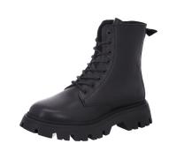 Apple of Eden Damen Stiefeletten/Combat Boots ROMA 1 schwarz Glattleder, Größe:41, Farbauswahl:schwarz