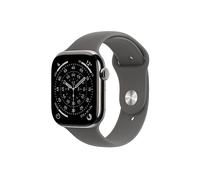 APPLE S11 CELL 42 NATURAL TITAN STONE S/M Smartwatch Titangehäuse Fluorelastomer, 130-180 mm, Natur/Steingrau