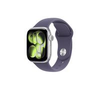 APPLE S11 CELL 42 SILVER ALU PURPLE M/L Smartwatch Aluminiumgehäuse Fluorelastomer, 150-200 mm, Silber/Purple
