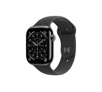 APPLE S11 CELL 42 SLATE TITAN BLACK S/M Smartwatch Titangehäuse Fluorelastomer, 130-180 mm, Schiefer/Schwarz