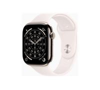 APPLE S11 CELL 46 GOLD TITAN BLUSH S/M Smartwatch Titangehäuse Fluorelastomer, 140-190 mm, Gold/Blush