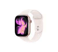 APPLE S11 CELL 46 ROSE ALU BLUSH M/L Smartwatch Aluminiumgehäuse Fluorelastomer, 160-210 mm, Rosegold/Blush