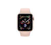 APPLE S4 GPS 44MM GOLD ALU PINK SAND SPORT BAND Smartwatch Aluminium Kunststoff, 140-210 mm, Armband: Sandrosa, Gehäuse: Gold