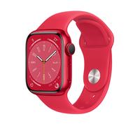 APPLE S8 GPS+CEL 41 RED ALU W RED SPORT REG Smartwatch Aluminium Fluorelastomer, 130 - 200 mm, Armband: (PRODUCT)RED, Gehäuse: (PRODUCT)RED