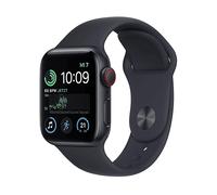 APPLE SE GPS+CEL 40 MIDN ALU W MIDN SPORT REG Smartwatch Aluminium Fluorelastomer, 130 - 200 mm, Mitternacht