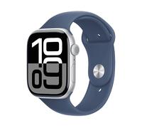 APPLE Series 10 Smartwatch Aluminium Fluorelastomer, 160 - 210 mm, Silber