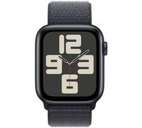 Apple Watch SE (GPS + Cellular) 44mm Aluminiumgehäuse mitternacht, Sport Loop Armband tinte