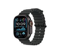 APPLE Ultra 2 Smartwatch Titangehäuse Titan, Fluorelastomer, 130 - 200 mm, Schwarz