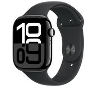 Apple Watch 10 GPS Alu 46mm Sportarmband Schwarz M/L MWWQ3 - - | Zustand: NEU