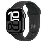 Apple Watch 10 GPS Diamantschwarz Alu 42 SB Schwarz S/M MWWE3 - - | Zustand: Neu in OVP