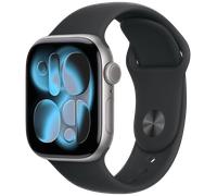Apple Watch 11 5G Grau Alu 46mm Sportarmband Schwarz M/L MFCA4 - - | Zustand: Neu in OVP