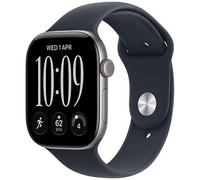 Apple Watch 12 42 mm Aluminium Space Grau (GPS + Cellular) Sportarmband S/M blau St.