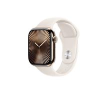 Apple Watch S10 (2024) Titan Cellular 42mm gold (Sportarmband polarstern) M/L