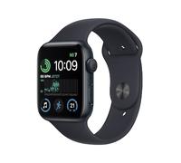 Apple Watch SE (2. Gen) GPS 44mm Aluminium Space Grau Sportarmband Mitternacht