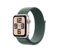 Apple Watch SE (2. Generation) GPS 40 mm Smartwatch mit Aluminiumgehäuse in Polarstern und Sport Loop in Seegrün (One Size). Fitness und Schlaftracker, Unfallerkennung, Retina Display, CO₂ neutral