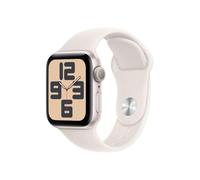 Apple Watch SE (2. Generation) GPS 40 mm Smartwatch mit Aluminiumgehäuse in Polarstern und Sportarmband in Polarstern (M/L). Fitness und Schlaftracker, Unfallerkennung, Herzfrequenzmesser