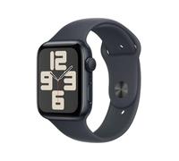 Apple Watch SE (2. Generation) GPS 44 mm Smartwatch mit Aluminiumgehäuse in Mitternacht und Sportarmband in Mitternacht (M/L). Fitness und Schlaftracker, Unfallerkennung, Retina Display, Wasserschutz