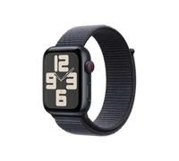 Apple Watch SE (2. Generation) GPS + Cellular 44 mm Smartwatch mit Aluminiumgehäuse in Mitternacht und Sport Loop in Tinte (One Size). Fitness und Schlaftracker, Unfallerkennung, CO₂ neutral